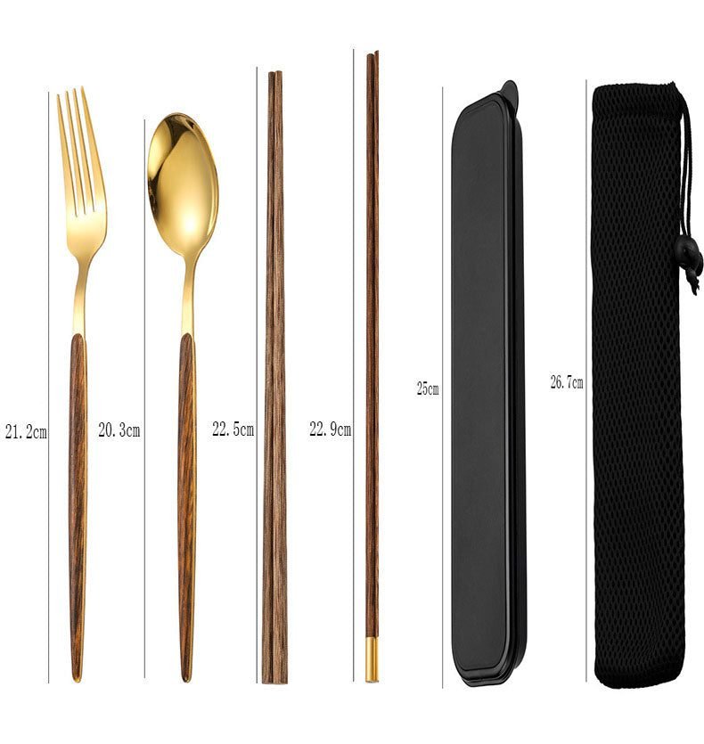 Featured image for 'Portable Stainless Steel Cutlery Set Elegant, Durable & Travel-Friendly'