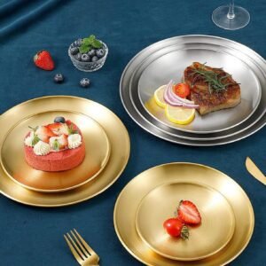 304 Stainless Steel Korean Barbecue & Buffet Plate Durable, Modern, and Versatile
